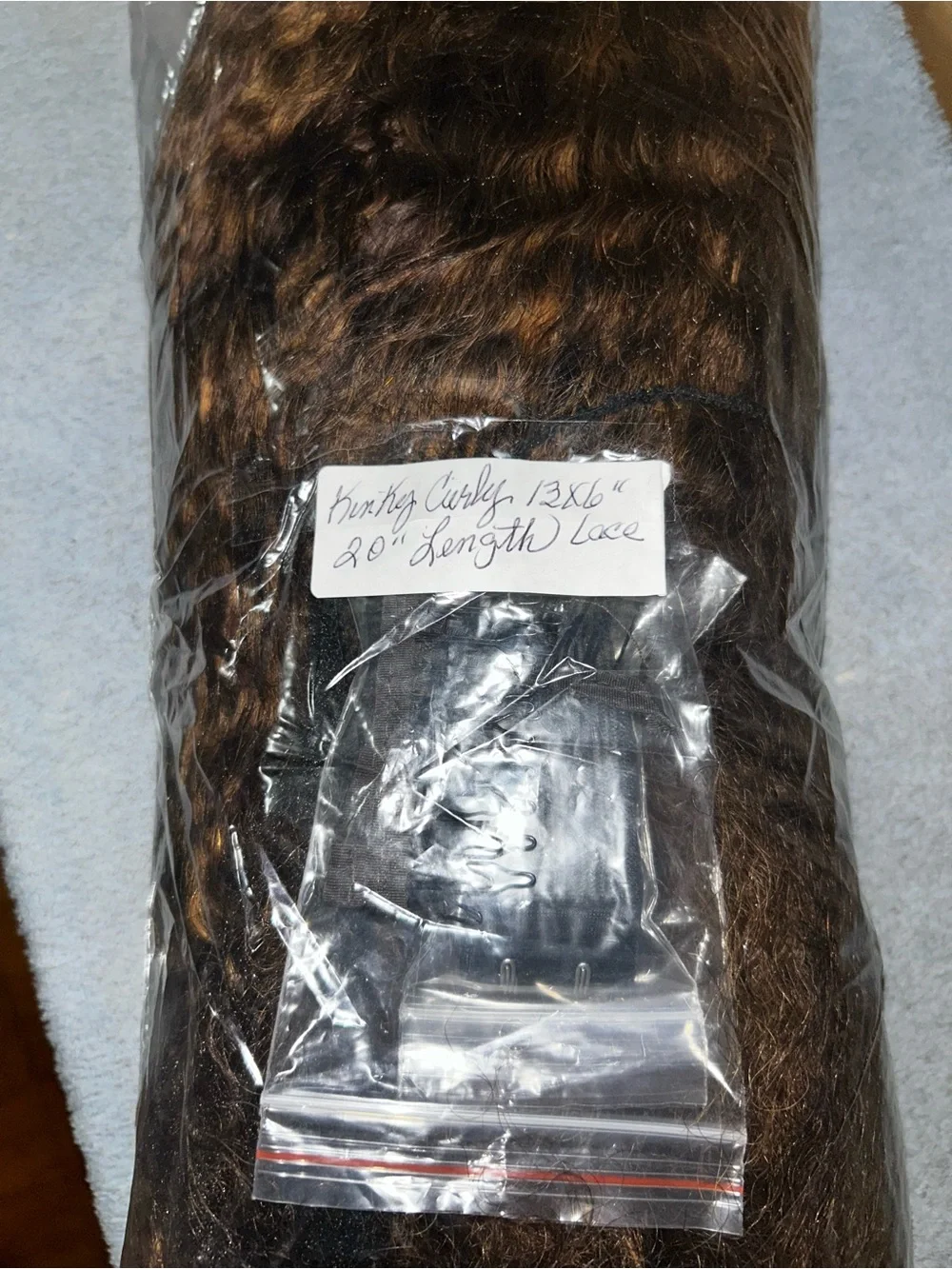 Natural Brown Kinky Straight Women's Wig - Unbranded